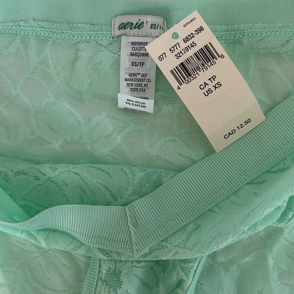 New Aerie Mint Green Boy-Brief Panties - Picture 3 of 4